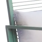 Buitenschommelstoel van aluminium met gevoerd kussen - Brontolo Viadurini