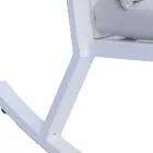 Buitenschommelstoel van aluminium met gevoerd kussen - Brontolo Viadurini