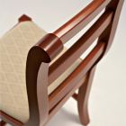 Klassieke stoel in hout en zitting in stofdesign Made in Italy - Baptiste Viadurini