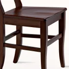 Klassieke stoel in massief beukenhouten design Made in Italy - Claudie Viadurini