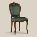 Klassieke stoel in walnoot of goud gestoffeerd hout Made in Italy - Imperator