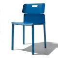 Gekleurde stapelbare stoel voor buiten in aluminium Made in Italy - Dobla