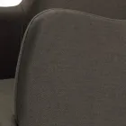 Stoel met armleuningen met houten poten en gewatteerde zitting Made in Italy - Bari Viadurini