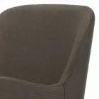 Stoel met armleuningen met houten poten en gewatteerde zitting Made in Italy - Bari Viadurini