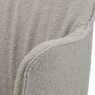 Stoel met armleuningen met gestoffeerde zitting en stalen poten Made in Italy - Ascoli Viadurini