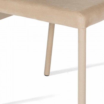 Becca moderne design stoel met hoge rugleuning, gemaakt in Italië