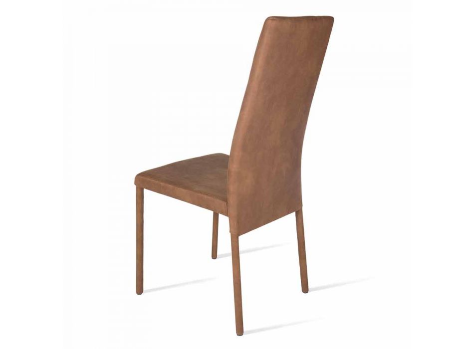 Becca moderne design stoel met hoge rugleuning, gemaakt in Italië Viadurini