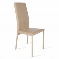 Becca moderne design stoel met hoge rugleuning, gemaakt in Italië
