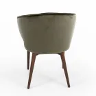 Stoel met volledig gestoffeerde zitting en rugleuning Made in Italy - Adria Viadurini