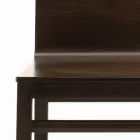 Stoel met essenstructuur en eikenhouten schaal Made in Italy - Emilia Viadurini