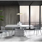 Keukenstoel in mat polypropyleen met stalen poten 4 stuks - Beyonce Viadurini