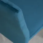 Keukenstoel met metalen poten en fluwelen zitting, 4 stuks - Darvina Viadurini