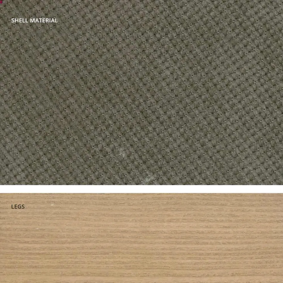 Design keukenstoel in hout en stof gemaakt in Italië, Egizia Viadurini