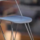 Handgemaakte keukenstoel in hout en edelstaal Made in Italy - Granada Viadurini