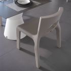 Stapelbare keukenstoel in polyethyleen Made in Italy 2 stuks - Alassio Viadurini