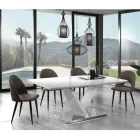 Keukenstoel in verouderd effect synthetisch leer 4 stuks - Renetta Viadurini