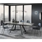 Polypropyleen keukenstoel met stalen poten 4 stuks - Pinga Viadurini