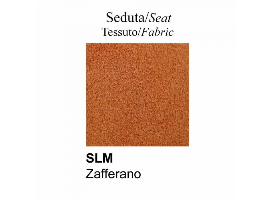Keukenstoel in stof en metaal Made in Italy, 2 stuks - Connubia Sixty Viadurini