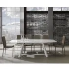 Keukenstoel volledig gestoffeerd in 2-delig synthetisch leer - Atenea Viadurini