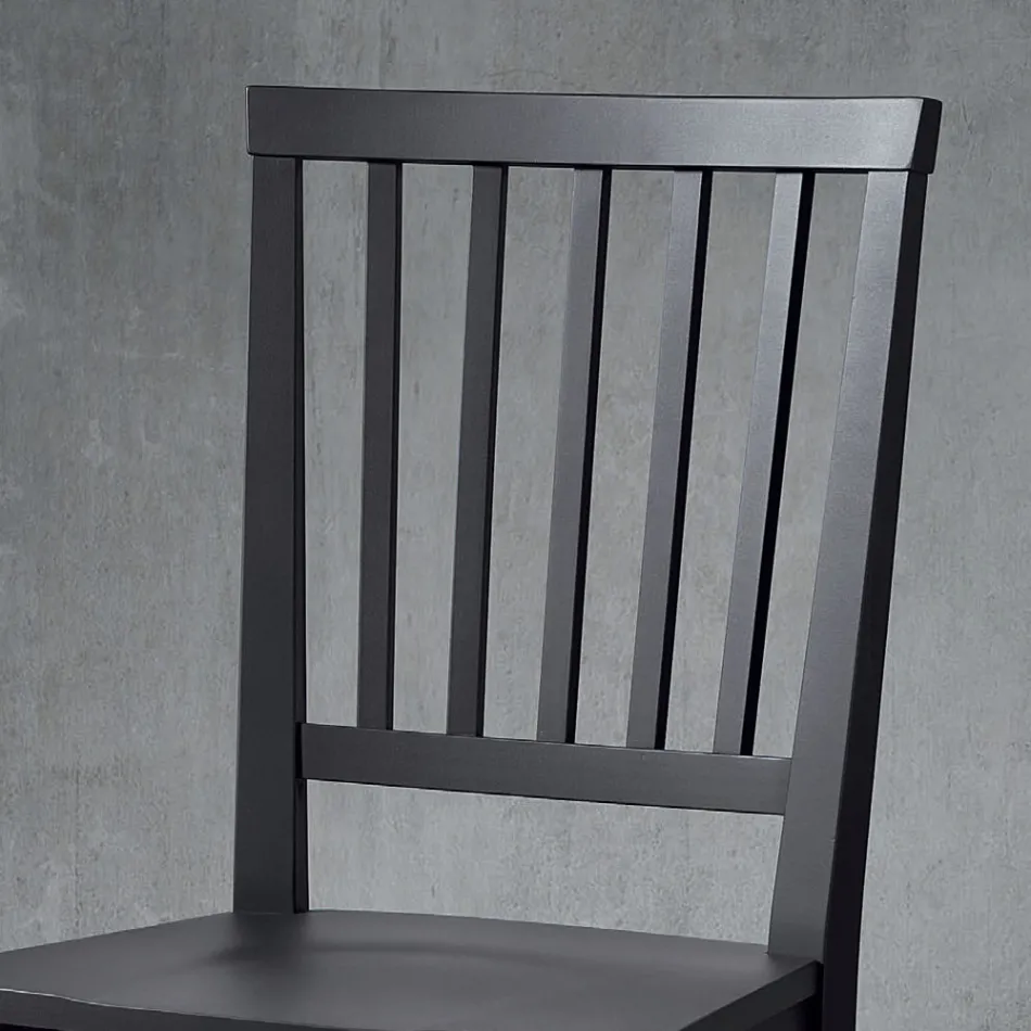 Keukenstoel Massief Beukenhout Elegant Italiaans Design - Rosita Viadurini