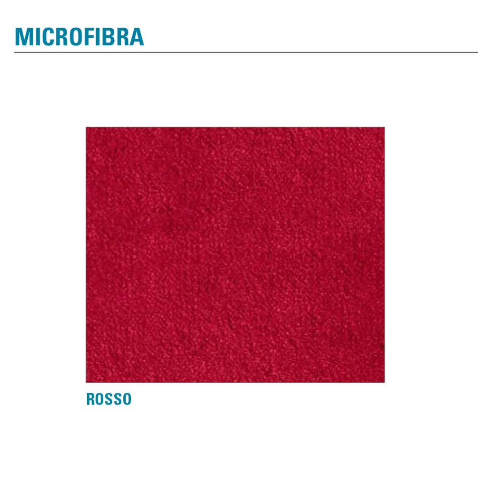 Keukenstoel bekleed met microvezel Made in Italy, 2 stuks - Rebecca Viadurini