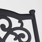 Stapelbare buitenstoel in wit of antraciet aluminium, 4 stuks - Ode Viadurini