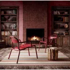 Stapelbare aluminium buitenstoel gemaakt in Italië, 2 stuks - Shyla Viadurini