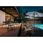 Stapelbare aluminium buitenstoel gemaakt in Italië, 2 stuks - Shyla Viadurini