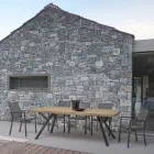 Stapelbare buitenstoel in geverfd aluminium, Homemotion, 4 stuks - Vicki Viadurini