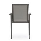 Stapelbare buitenstoel in geverfd aluminium, Homemotion, 4 stuks - Vicki Viadurini