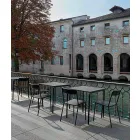 Stapelbare metalen stoel voor buiten gemaakt in Italië, 4 stuks - Xylia Viadurini