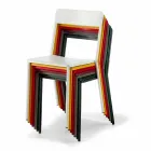 Stapelbare metalen stoel voor buiten gemaakt in Italië, 4 stuks - Xylia Viadurini