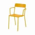 Stapelbare metalen stoel voor buiten gemaakt in Italië, 4 stuks - Xylia Viadurini