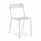 Stapelbare metalen stoel voor buiten gemaakt in Italië, 4 stuks - Xylia Viadurini