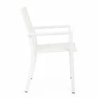 Buitenstoel in aluminium met armleuningen van Homemotion - Casper Design Viadurini