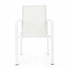 Buitenstoel in aluminium met armleuningen van Homemotion - Casper Design Viadurini