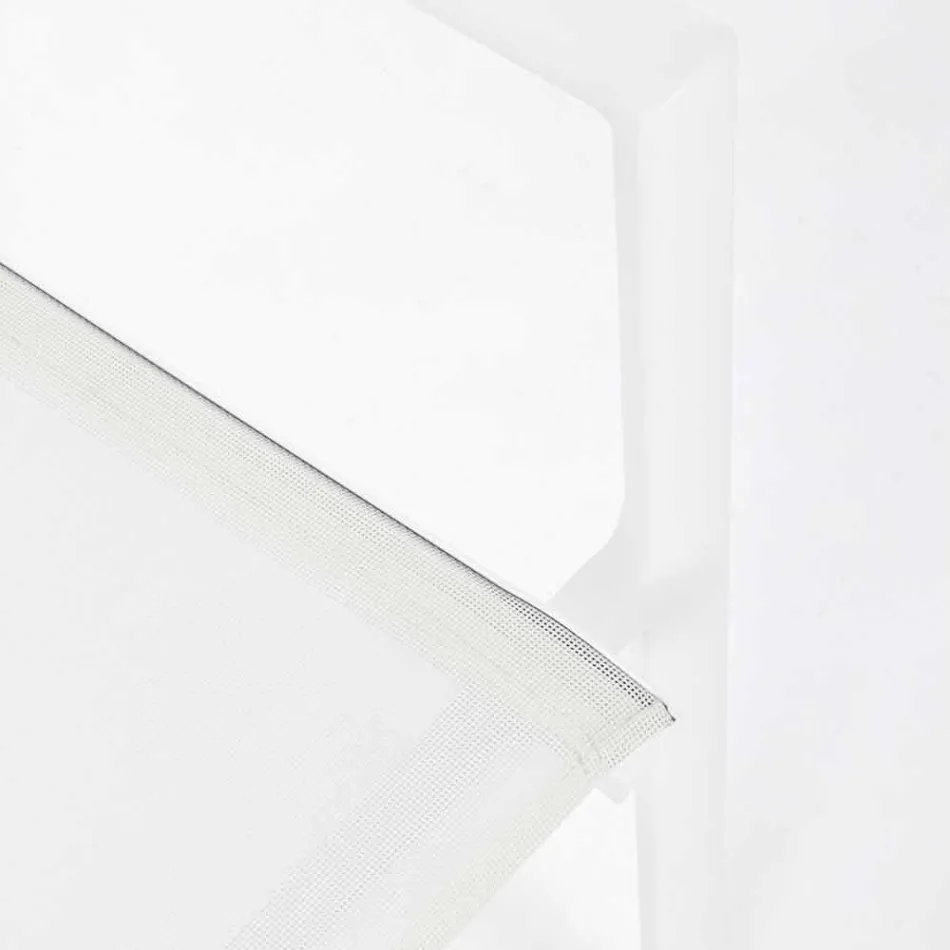 Buitenstoel in aluminium met armleuningen van Homemotion - Casper Design Viadurini