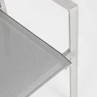 Buitenstoel in aluminium met armleuningen van Homemotion - Casper Design Viadurini
