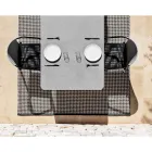 Aluminium buitenstoel met of zonder kussen, hoge kwaliteit, 4 stuks - Filomena Viadurini