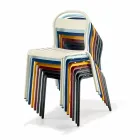 Stapelbare aluminium stoel voor buiten gemaakt in Italië, 4 stuks - Ulyssa Viadurini