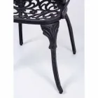 Buitenstoel in mat gelakt aluminium, 2 stuks - Casiro Viadurini