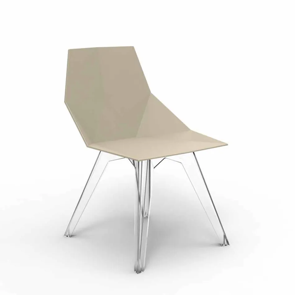 Faz Vondom ontwerp polycarbonaat en polypropyleen buitenstoel Viadurini