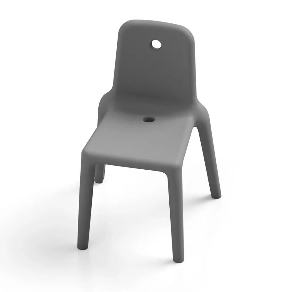 Buitenstoel van polyethyleen 15 kleuren Made in Italy 2 stuks - Ronnie Viadurini