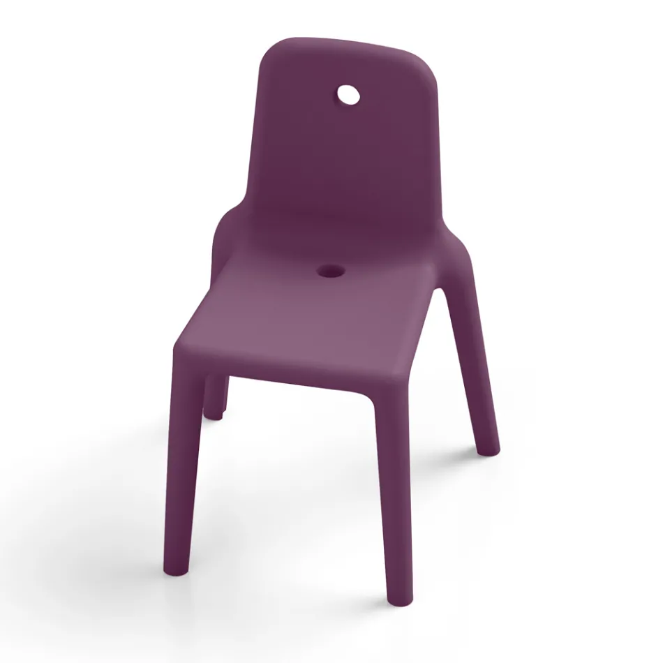 Buitenstoel van polyethyleen 15 kleuren Made in Italy 2 stuks - Ronnie Viadurini