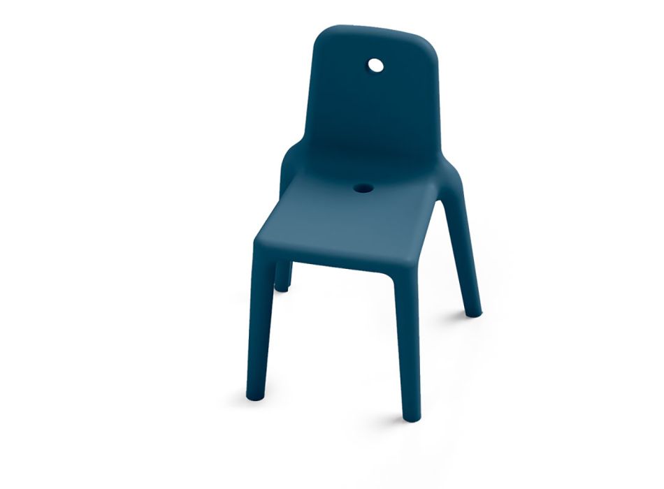 Buitenstoel in polyethyleen 7 kleuren Made in Italy 2 stuks - Ronnie Viadurini