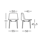 Buitenstoel in polyethyleen en aluminium Made in Italy 2 stuks - Rizia Viadurini
