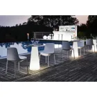 Buitenstoel in polyethyleen en aluminium Made in Italy 2 stuks - Rizia Viadurini