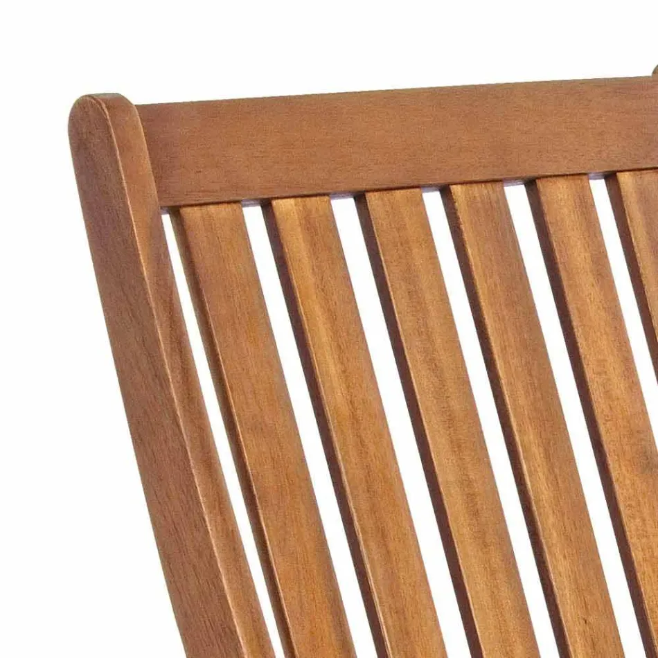 Opklapbare buitenstoel in acaciahout, 2 stuks - Grima Viadurini