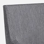 Buitenstoel bekleed met stof met aluminium poten, 4 stuks - Nia Viadurini