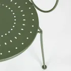 Tuinstoel met armleuningen Shabby Chic Design in staal - Betovering Viadurini